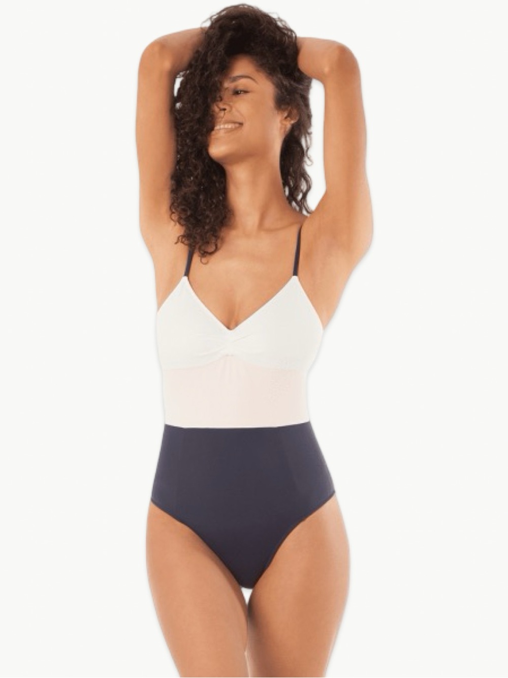 Lively The Swim One Piece Soft Navy Colorblock Modest Swimsuit NWT Size Medium - Picture 13 of 14